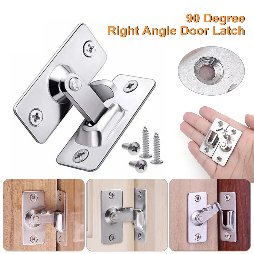 Stainless Steel Door Latch Sliding Barn Door Lock 90 Degree Right Angle Sliding Gate Lock Door Buckles Household Decoration
Stainless Steel Door Latch Sliding Barn Door Lock 90 Degree Right Angle Sliding Gate Lock Door Buckles Household Decoration