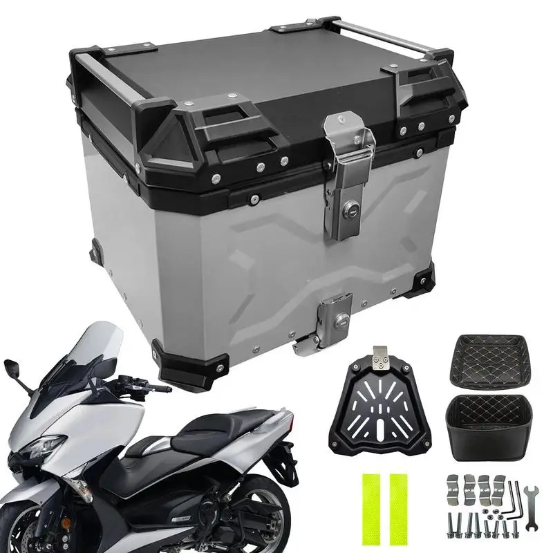 Rear Box For Motorcycle 45L Aluminum Motorcycle Trunk Box For Travel Multifunctional Trunk Tour Storage Carrier Case Universal
Rear Box For Motorcycle 45L Aluminum Motorcycle Trunk Box For Travel Multifunctional Trunk Tour Storage Carrier Case Universal