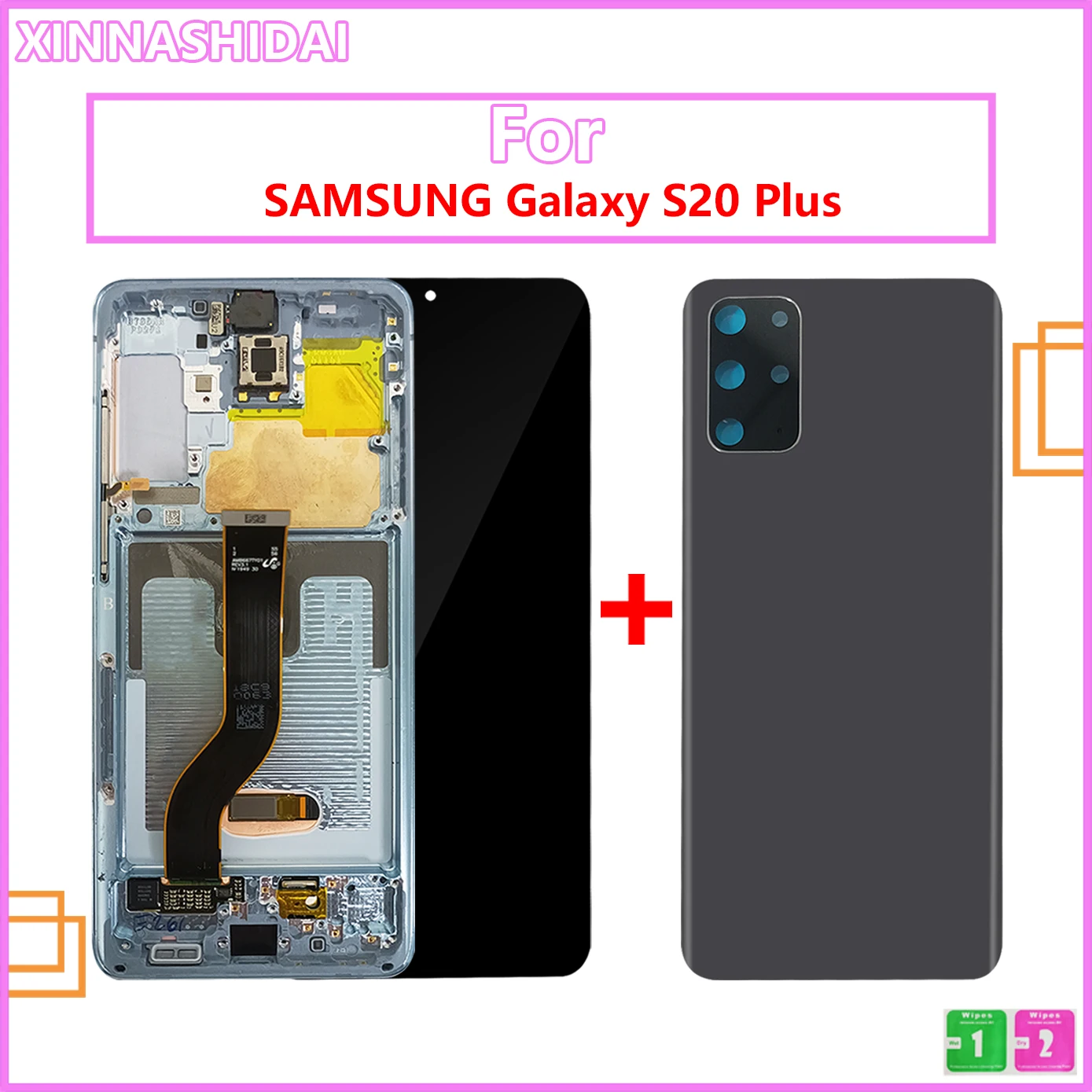 100% рабочий ЖК-дисплей для Samsung S20 plus G985 G985F Galaxy Рамка Дисплей сенсорный экран