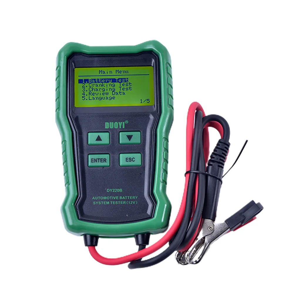 DY220B 12V Car Battery Tester Cranking Test Battery Charging Testing Tool LCD Digital Battery Analyzer Car Diagnostic Tools
DY220B 12V Car Battery Tester Cranking Test Battery Charging Testing Tool LCD Digital Battery Analyzer Car Diagnostic Tools
