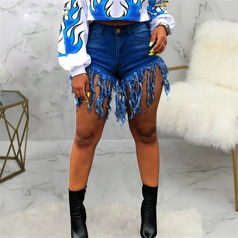 Fashion Tassel Sexy Elastic Jeans Shorts Women Summer High Waist Cotton Jean Short Plus Size 2021 New Indie Tyle Denim Shorts 
Fashion Tassel Sexy Elastic Jeans Shorts Women Summer High Waist Cotton Jean Short Plus Size 2021 New Indie Tyle Denim Shorts