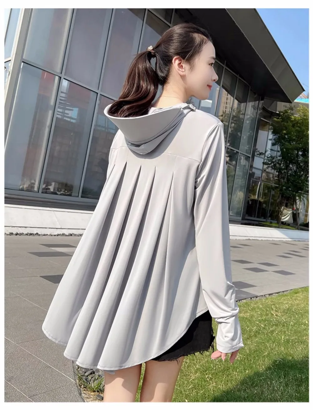 Летняя воздухопроницаемая тонкая Солнцезащитная куртка с защитой от УФ-лучей и ласточкиным хвостом
Летняя воздухопроницаемая тонкая Солнцезащитная куртка с защитой от УФ-лучей и ласточкиным хвостом