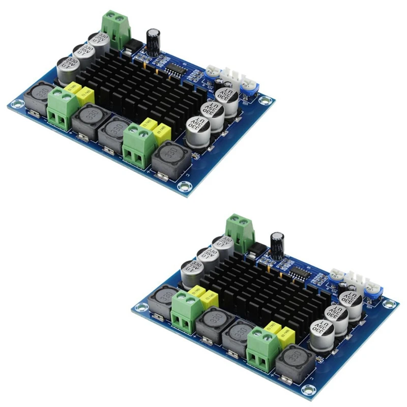 TPA3116D2 Dual-Channel Stereo High Power Digital Audio Amplifier Board 2X120W XH-M543 2 Pack