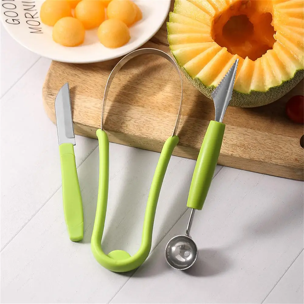 Unembroidered Steel Fruit Digger Fruit Digger Carving Ball Three-piece Fruit Digger Kitchen Gadgets
Unembroidered Steel Fruit Digger Fruit Digger Carving Ball Three-piece Fruit Digger Kitchen Gadgets