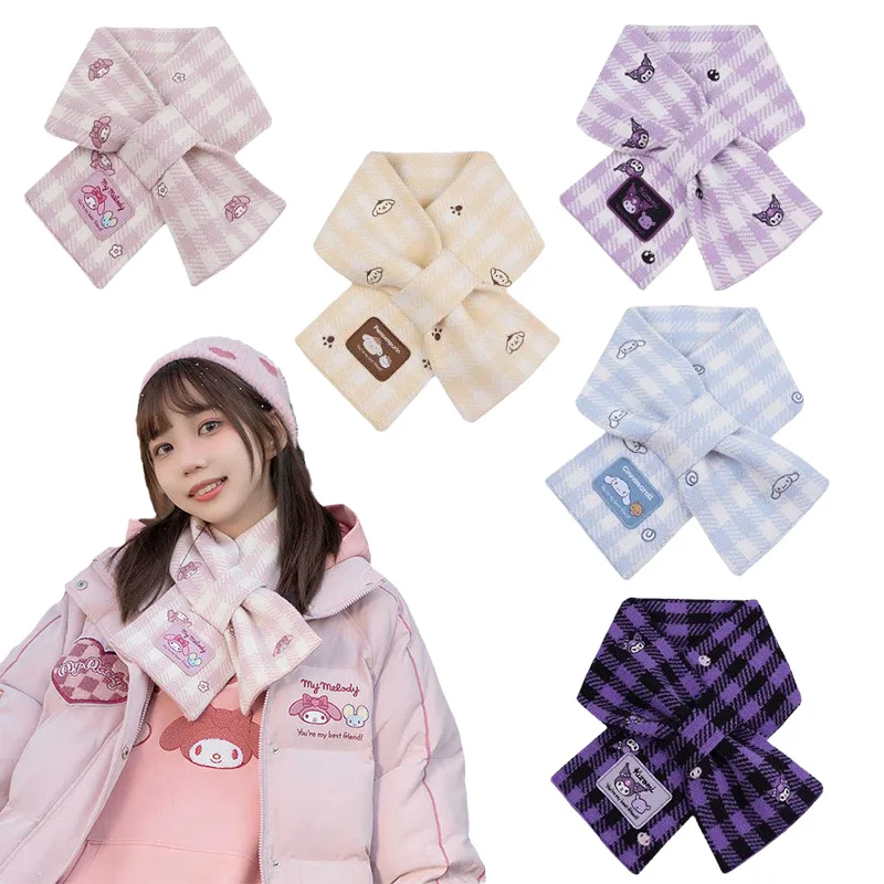 Sanrios Joint Anime Mymelody Cinnamoroll Kuromi Scarf Girl Heart Winter All-Match Short Kawaii Jk Sweet College Style Scarf Gift
Sanrios Joint Anime Mymelody Cinnamoroll Kuromi Scarf Girl Heart Winter All-Match Short Kawaii Jk Sweet College Style Scarf Gift