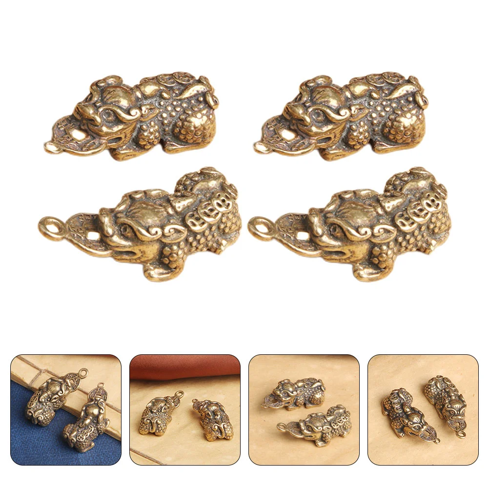 Charm Keychain Animal Pendant Beads Jewelry Feng Chinese Shui Charms Key Amulet Ornament Bead Making Spacer Brass Gold Vintage 
Charm Keychain Animal Pendant Beads Jewelry Feng Chinese Shui Charms Key Amulet Ornament Bead Making Spacer Brass Gold Vintage