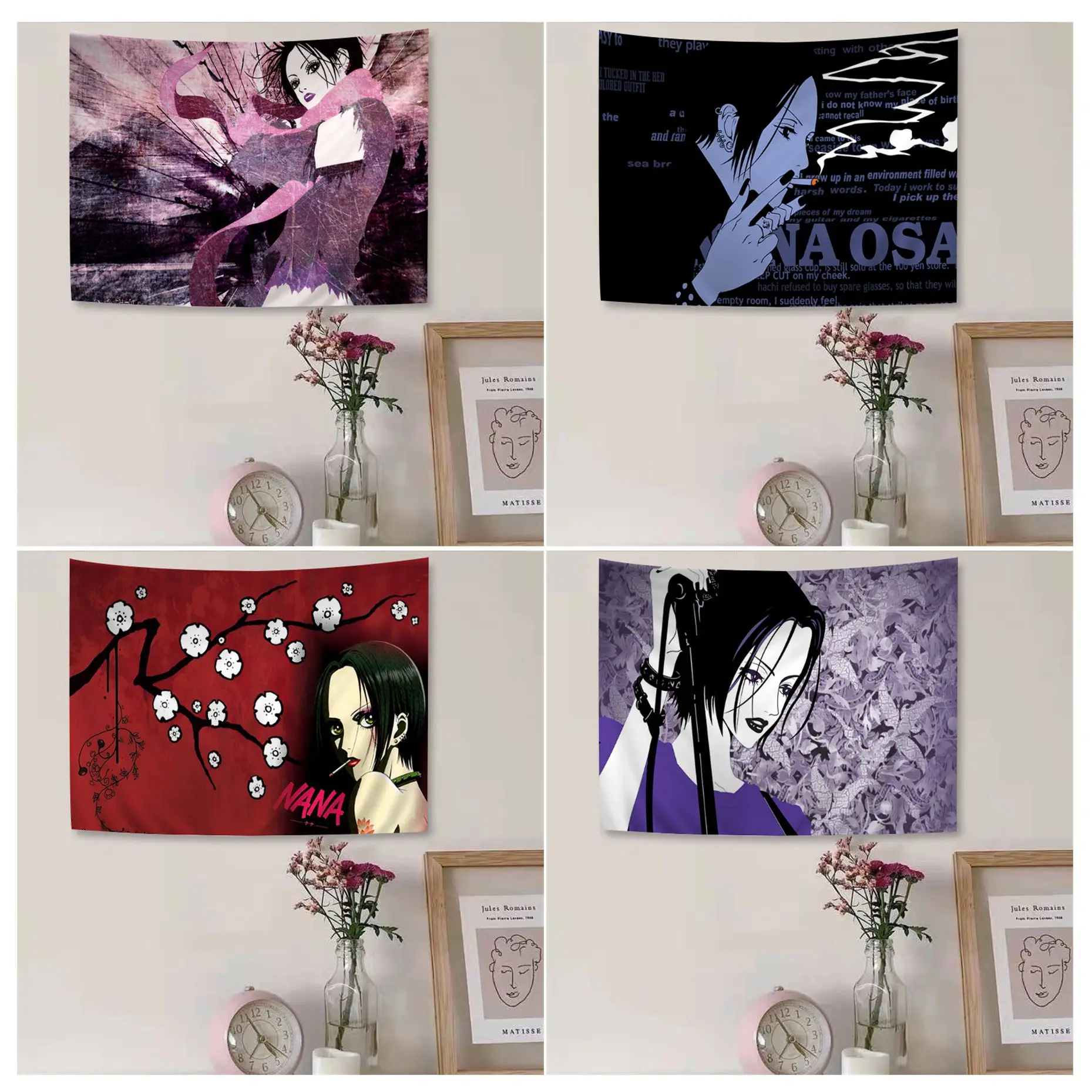 

Nana Anime Hippie Wall Hanging Tapestries Hanging Tarot Hippie Wall Rugs Dorm Home Decor
