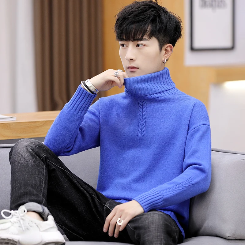 High-neck sweater men's Long sleeve thick warm trend Knitted sweaters 2023 new winter bottoming shirt zde2033 
High-neck sweater men's Long sleeve thick warm trend Knitted sweaters 2023 new winter bottoming shirt zde2033