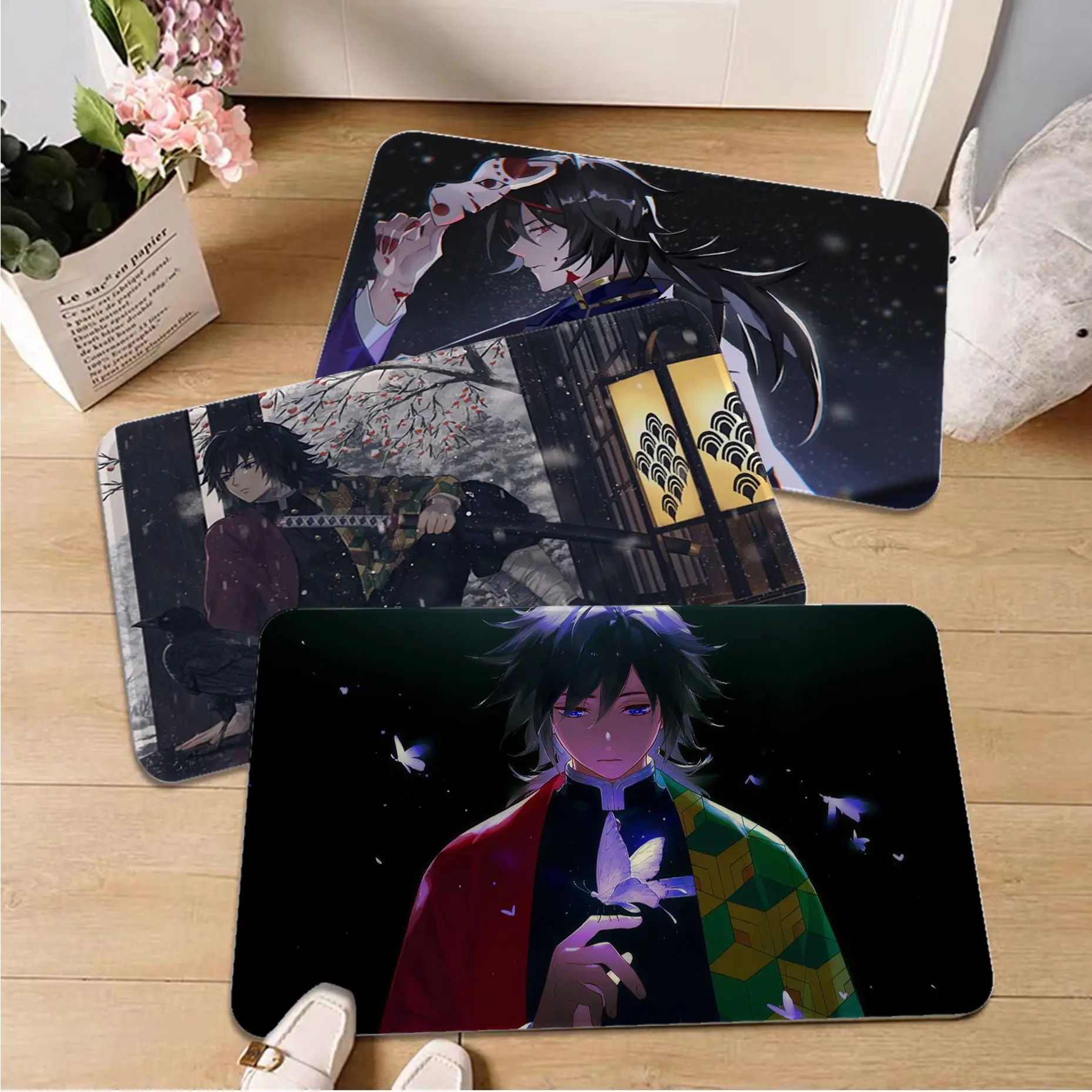 BANDAI Anime Demon Slayer Tomioka Giyuu Room Mats Anti-slip Absorb Water Long Strip Cushion Bedroon Mat Bedside Mats
BANDAI Anime Demon Slayer Tomioka Giyuu Room Mats Anti-slip Absorb Water Long Strip Cushion Bedroon Mat Bedside Mats