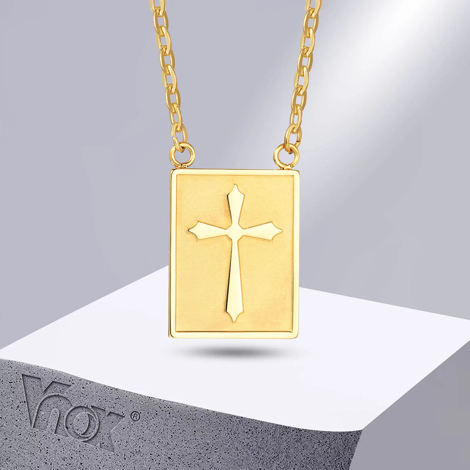Vnox Cross Pad Long Necklace for Men, Vintage Stainless Steel Hexagon David Star Sqaure Pendant, Religious Faith Jewelry
Vnox Cross Pad Long Necklace for Men, Vintage Stainless Steel Hexagon David Star Sqaure Pendant, Religious Faith Jewelry