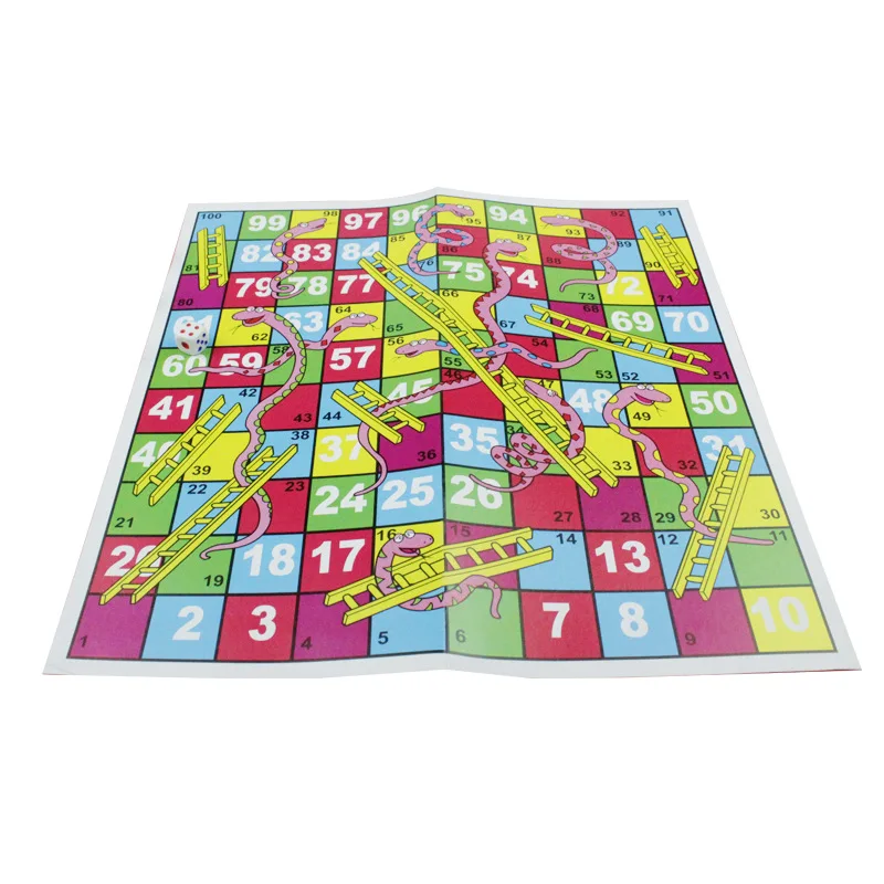 1Set Snake Ladder Educational Kids Children Toys Interesting Board Game Set Portable Flying Chess Board Family Board Game Toys
1Set Snake Ladder Educational Kids Children Toys Interesting Board Game Set Portable Flying Chess Board Family Board Game Toys