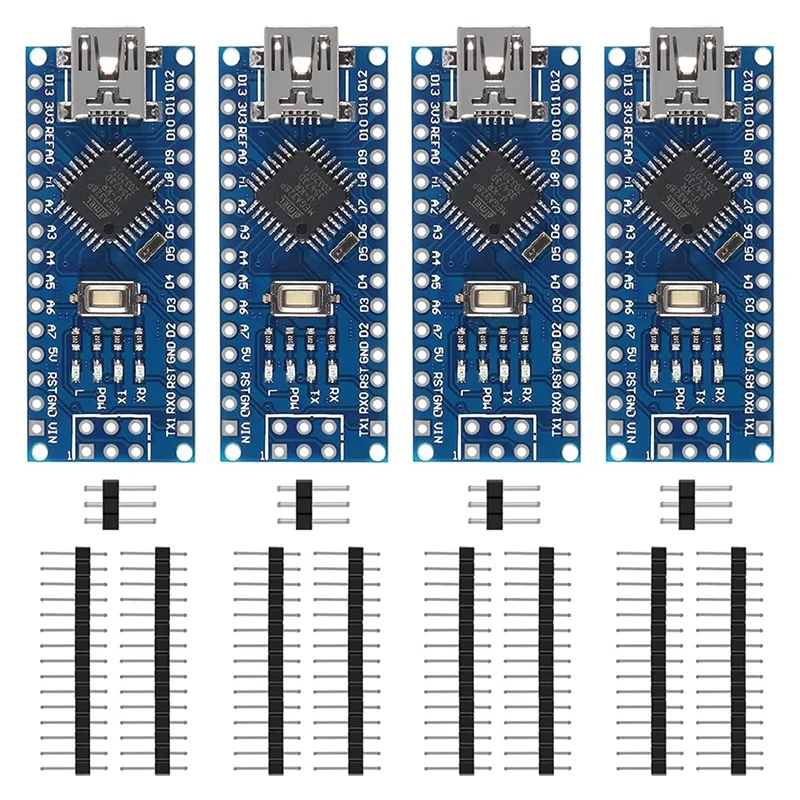 4Pcs For Nano V3.0 Atmega328p Nano Board CH340 5V 16M Micro-Microcontroller Board With PIN Headers Pin Unsoldered
4Pcs For Nano V3.0 Atmega328p Nano Board CH340 5V 16M Micro-Microcontroller Board With PIN Headers Pin Unsoldered