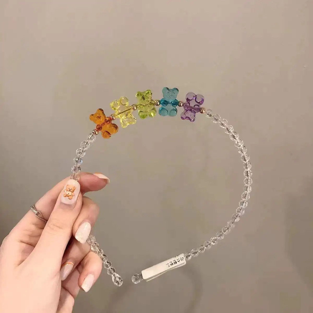 South Korea Dongdaemun Hair Band Rainbow Color Love Head Band Cute Bear Beaded Hair Card Net Red Hair Accessories For Women
South Korea Dongdaemun Hair Band Rainbow Color Love Head Band Cute Bear Beaded Hair Card Net Red Hair Accessories For Women