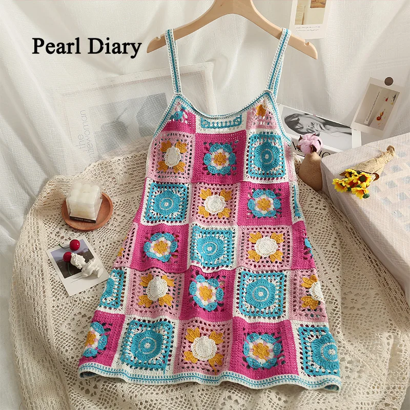 Pearl Diary Hyun-a Kim Style Assorted Colors Square Hollow Out Women's Dress Perspective New Style Retro Hook Flower Sexy Dre
Pearl Diary Hyun-a Kim Style Assorted Colors Square Hollow Out Women's Dress Perspective New Style Retro Hook Flower Sexy Dre