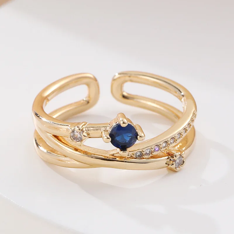 New Trend 2023 Korean Open Rings for Women High Quality Blue Zircon Finger Ring Luxury Elegant Women's Jewelry
New Trend 2023 Korean Open Rings for Women High Quality Blue Zircon Finger Ring Luxury Elegant Women's Jewelry