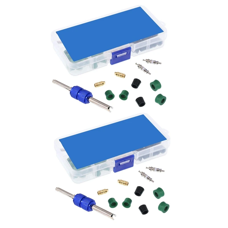 142Pcs A/C Air Conditioning Valve Core R12 R134A Refrigeration Valve Core R12 / R134A AC Master Valve Core Repair Kit
142Pcs A/C Air Conditioning Valve Core R12 R134A Refrigeration Valve Core R12 / R134A AC Master Valve Core Repair Kit