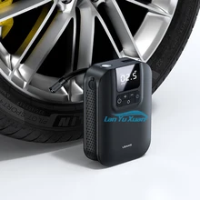 Usams Zb215 2023 Cordless Handheld 5000Mah Battery Air Pump Mini Digital Tire Inflator Portable Multi-Function For Car