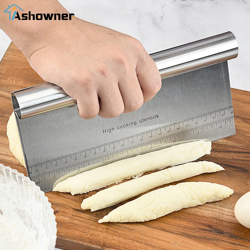 Stainless Steel Cake Scraper Pastry Cutters Baking Cooking Dough Fondant Spatulas Edge DIY Decorating Tools | Дом и сад