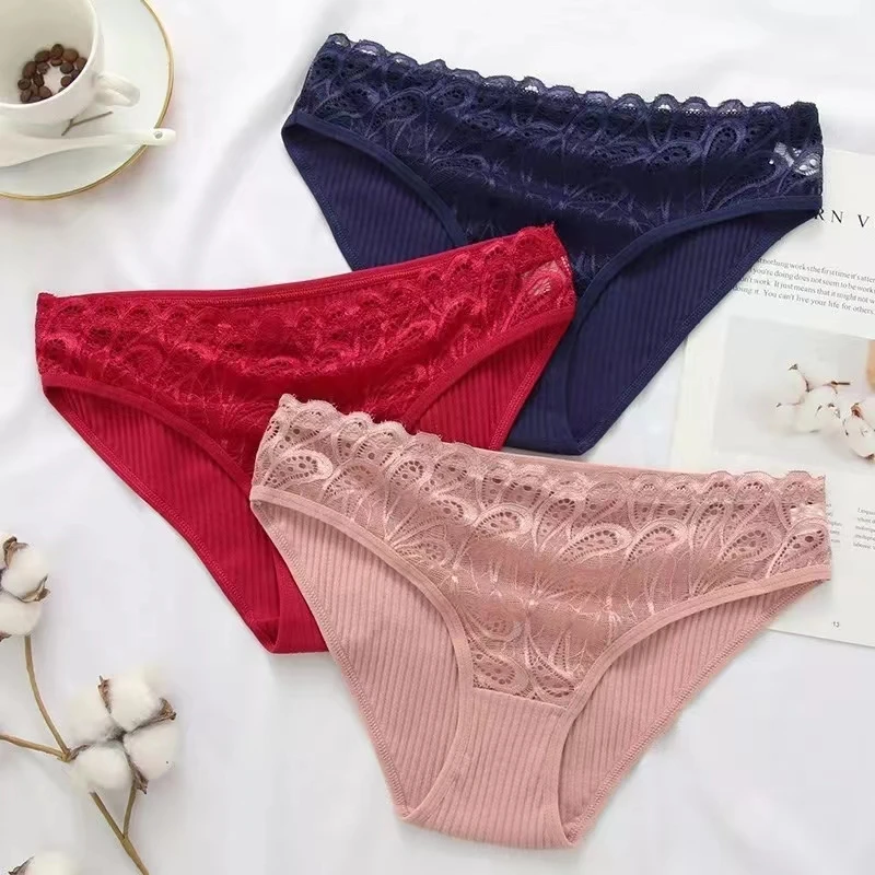 3Pcs/Lot Solid Lingerie Sexy Panties Briefs Majtki Damskie Calcinha Langerie Cotton Underwear Women Soft Lace Female Panty M-XXL
3Pcs/Lot Solid Lingerie Sexy Panties Briefs Majtki Damskie Calcinha Langerie Cotton Underwear Women Soft Lace Female Panty M-XXL