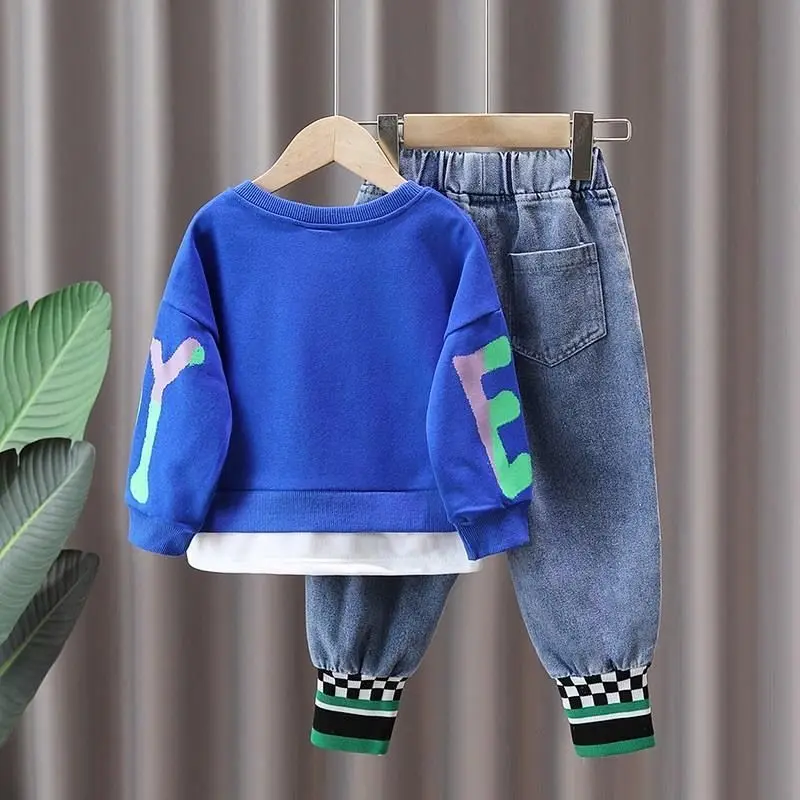 Boys Autumn Suit Casual Wear Children's Spring and Autumn Fashion Sweater Pants Two Piece Set New Boys Baby Clothes Set
Boys Autumn Suit Casual Wear Children's Spring and Autumn Fashion Sweater Pants Two Piece Set New Boys Baby Clothes Set