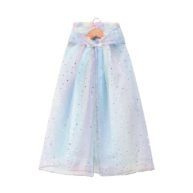 2023 Spring New Rainbow Sequin Princess Capes Pink Children's Shawl Girls Dress Cloak Baby Girl Hooded Mesh Cape 70-80CM
2023 Spring New Rainbow Sequin Princess Capes Pink Children's Shawl Girls Dress Cloak Baby Girl Hooded Mesh Cape 70-80CM