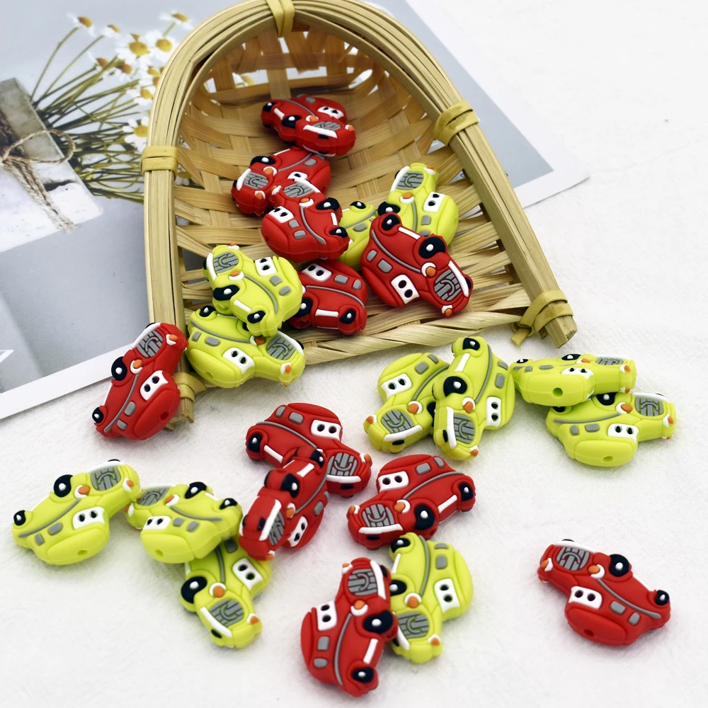 5pcs Cute Car Silicone Beads Food Grade Teether Baby Cartoon BPA Free Baby Teething Toy Pacifier Chain Accessories
5pcs Cute Car Silicone Beads Food Grade Teether Baby Cartoon BPA Free Baby Teething Toy Pacifier Chain Accessories