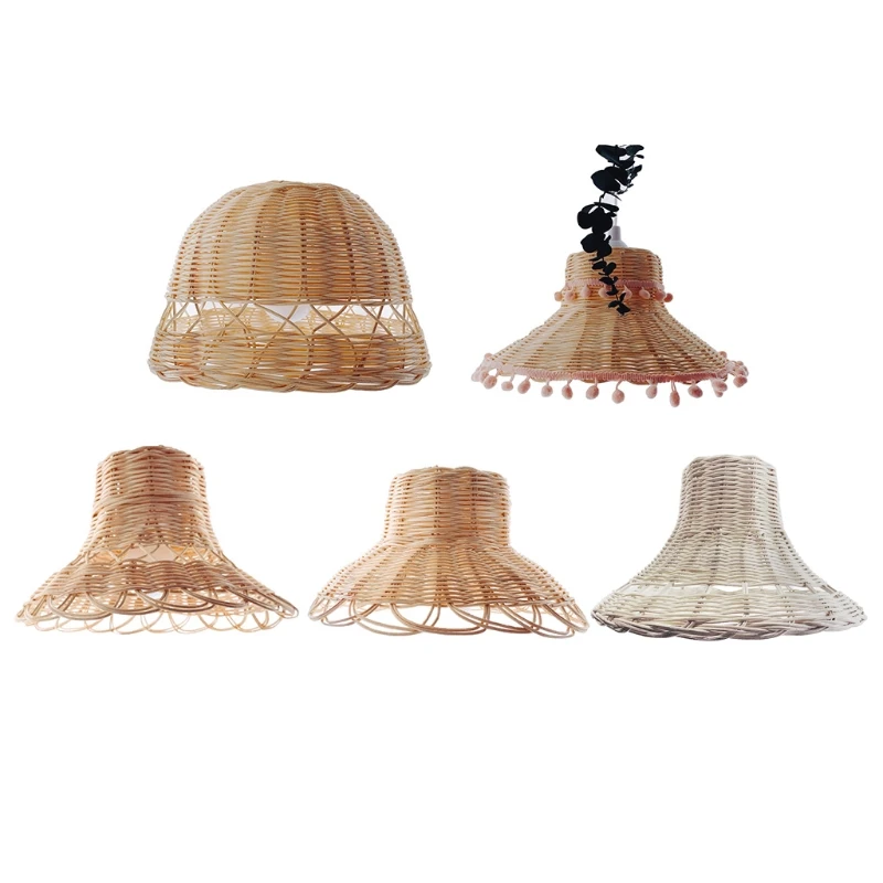 Hand-woven Natural Rattan Lampshade Chandelier Hanging Light Shades for Living Room Homestay 
Hand-woven Natural Rattan Lampshade Chandelier Hanging Light Shades for Living Room Homestay