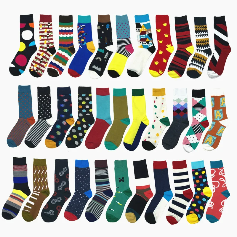 Peonfly Geometry Printing Diamond Lattice Polka Dot Jacquard Fashion Stripes Men Colorful Happy Casual Ventilation Cotton Socks
Peonfly Geometry Printing Diamond Lattice Polka Dot Jacquard Fashion Stripes Men Colorful Happy Casual Ventilation Cotton Socks