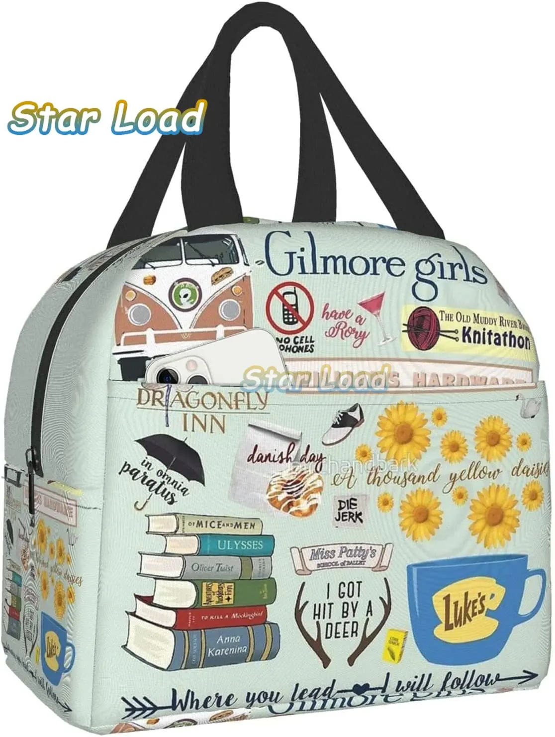 Gilmore Girls Lunch Tote Bag for Women Gifts Fashionable Collapsible Simple Modern Lunch Box Suitable Work Picnic Beach Office
Gilmore Girls Lunch Tote Bag for Women Gifts Fashionable Collapsible Simple Modern Lunch Box Suitable Work Picnic Beach Office