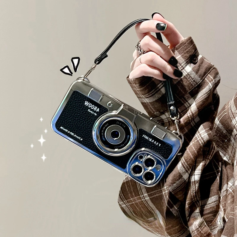 Creative Retro Camera With Lanyard Phone Case For IPhone 14Pro Max 13Plus 12 11 X INS Style Luminous Silicone Shockproof Cover
Creative Retro Camera With Lanyard Phone Case For IPhone 14Pro Max 13Plus 12 11 X INS Style Luminous Silicone Shockproof Cover