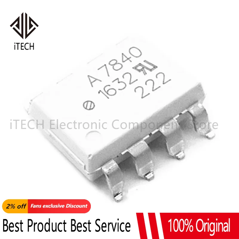 5pcs HCPL7840 SOP8 HCPL-7840 SOP-8 A7840 SOP HCPL-7840-500E Photoelectric Coupler New
5pcs HCPL7840 SOP8 HCPL-7840 SOP-8 A7840 SOP HCPL-7840-500E Photoelectric Coupler New