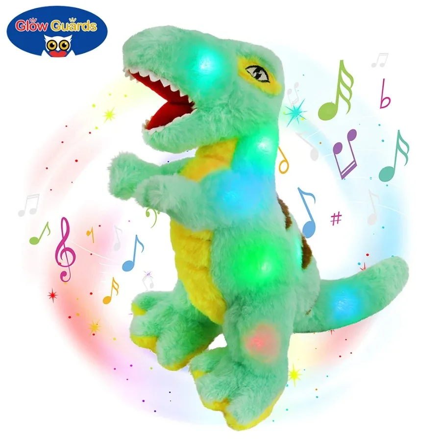 37cm Pillow Dinosaur Plush Toy with LED Lights Tyrannosaurus Rex Doll Musical Stuffed Animals Birthday Gift for Girls Kawaii
37cm Pillow Dinosaur Plush Toy with LED Lights Tyrannosaurus Rex Doll Musical Stuffed Animals Birthday Gift for Girls Kawaii