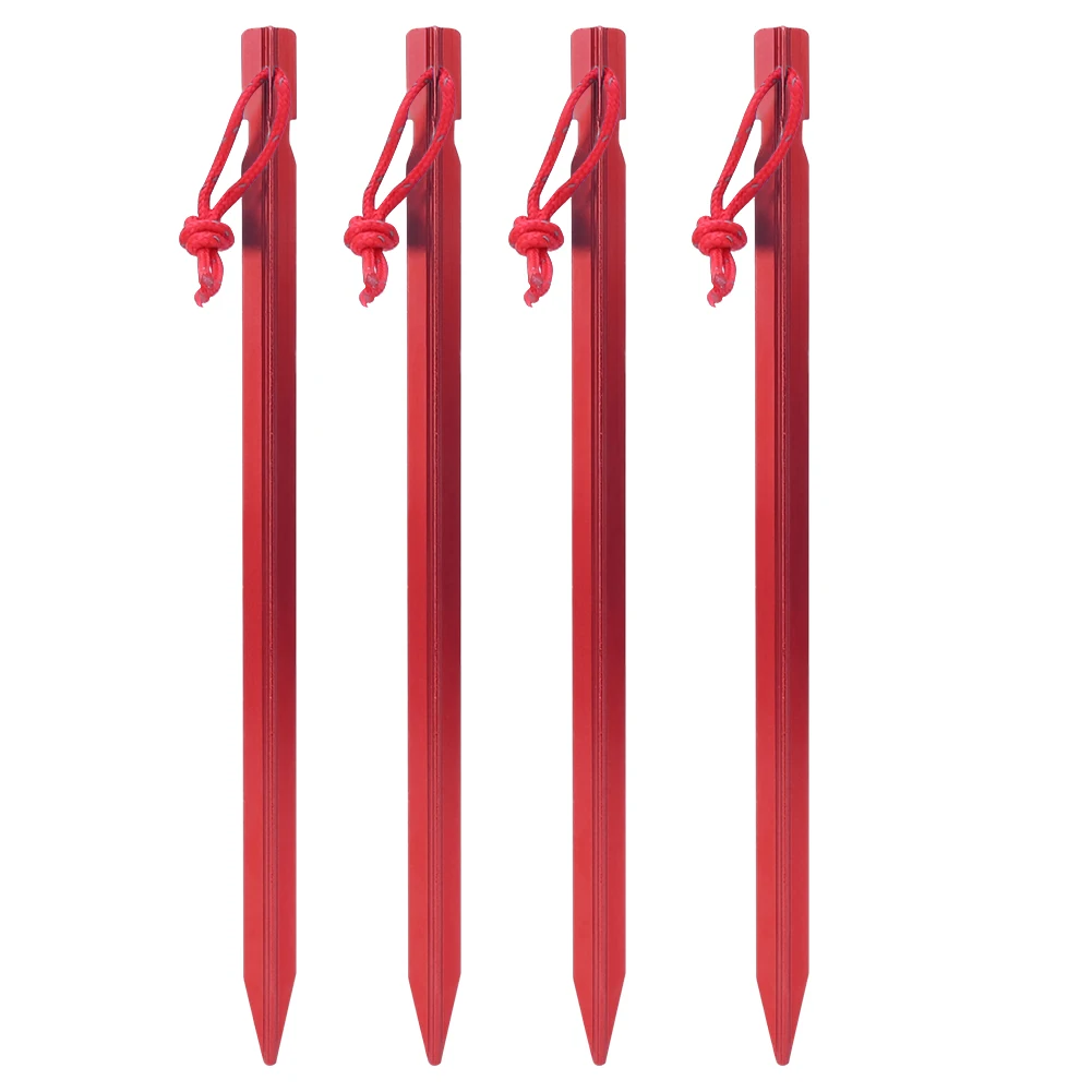 4PCS 23cm Aluminium Alloy Outdoor Lengthen Ultralight Camping Tent Peg Ground Nail Stakes(Red ) Tent Peg
4PCS 23cm Aluminium Alloy Outdoor Lengthen Ultralight Camping Tent Peg Ground Nail Stakes(Red ) Tent Peg