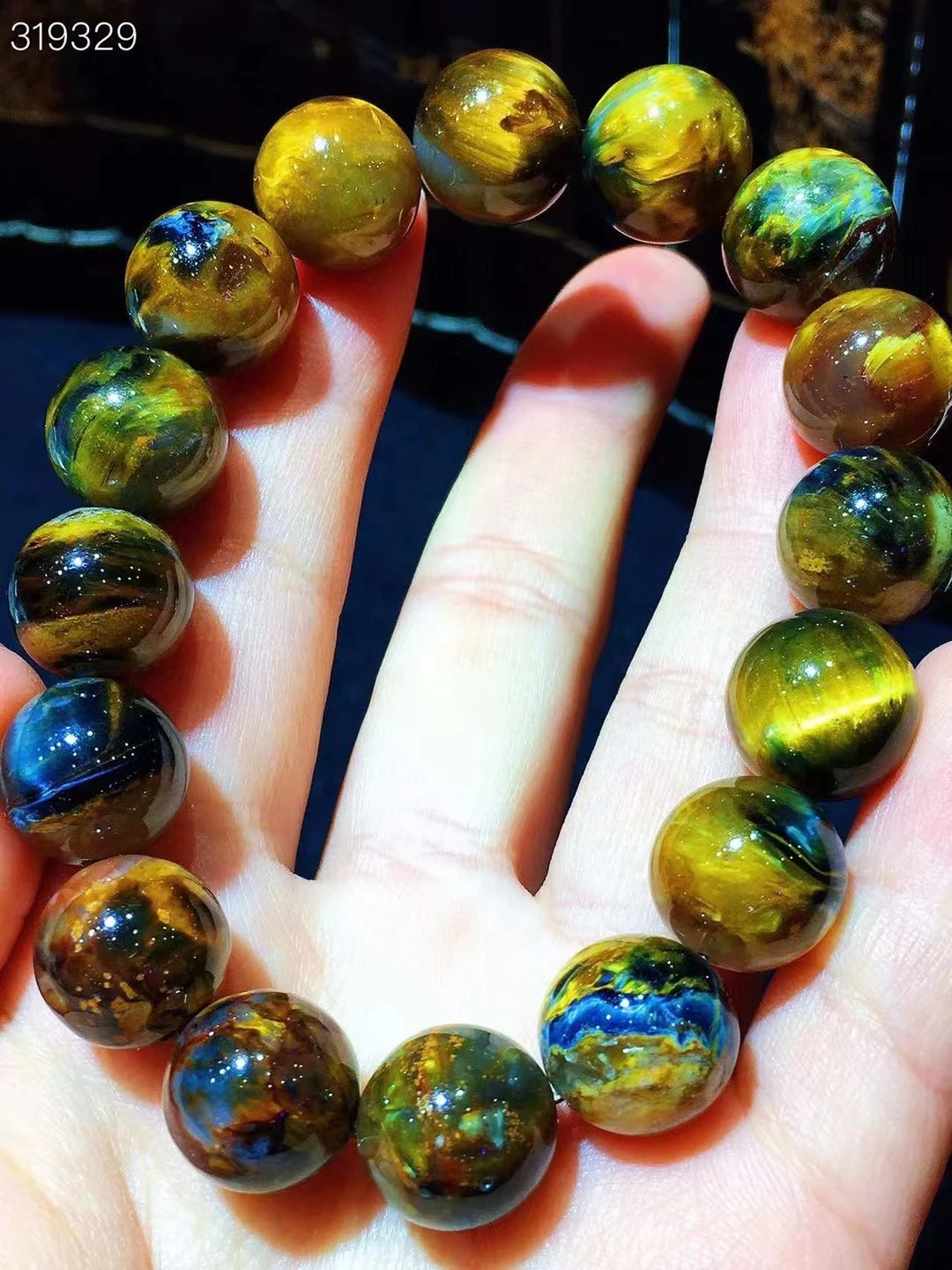 Natural Blue Yellow Pietersite Round Beads Bracelet 12.5mm Stretch Jewelry Pietersite Stone Healing From Namibia AAAAAA
Natural Blue Yellow Pietersite Round Beads Bracelet 12.5mm Stretch Jewelry Pietersite Stone Healing From Namibia AAAAAA