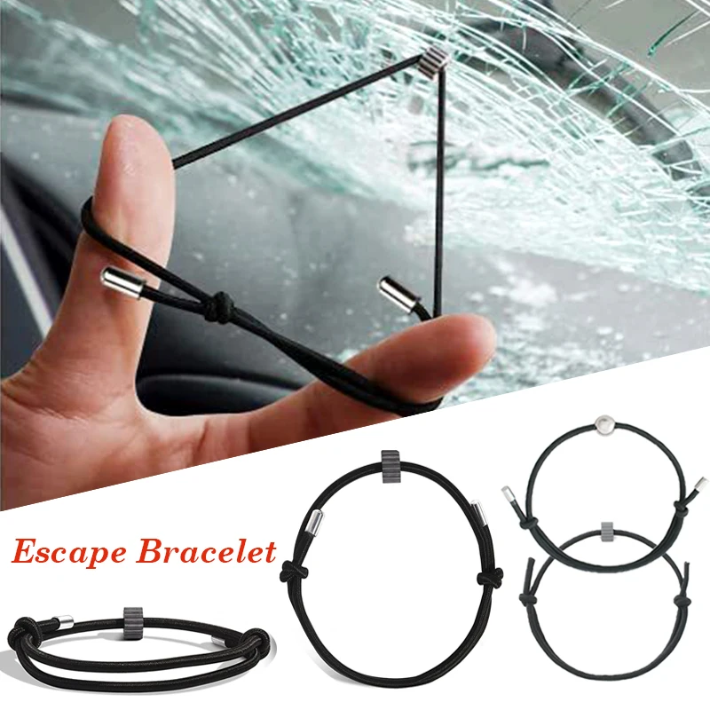 Escape Bracelet Car Glass Broken Wristband Tungsten Carbide Handrope Emergency Safety Self-Rescue Tool Women Jewelry Accessories
Escape Bracelet Car Glass Broken Wristband Tungsten Carbide Handrope Emergency Safety Self-Rescue Tool Women Jewelry Accessories