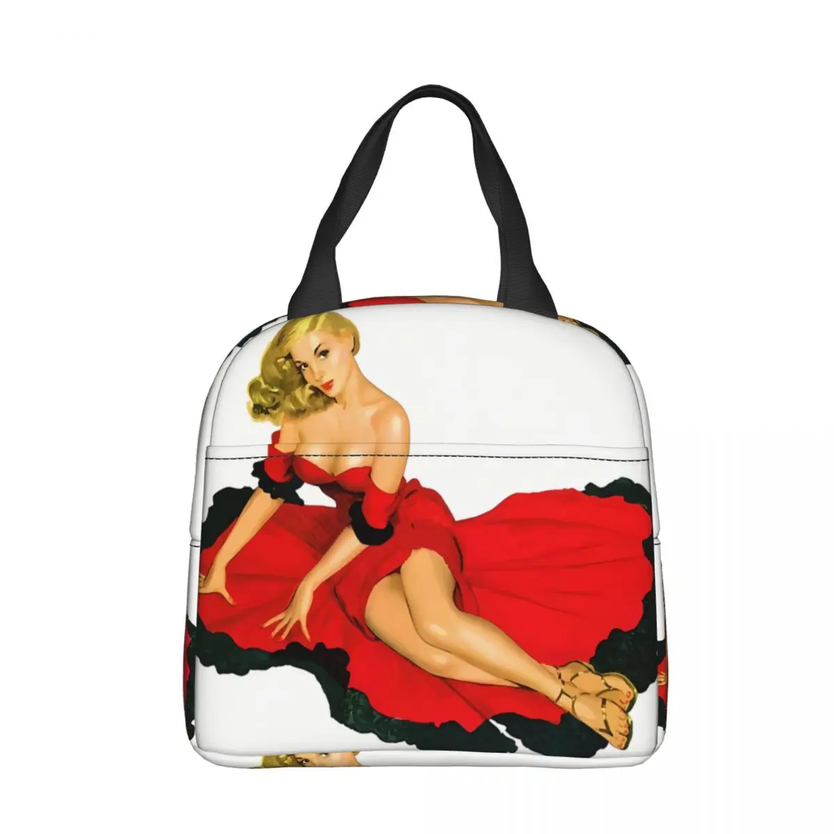 In Red Dress Portable Lunch Bag Pin Up Girl Ice Cooler Pack Insulation Picnic Food Storage Bags
In Red Dress Portable Lunch Bag Pin Up Girl Ice Cooler Pack Insulation Picnic Food Storage Bags