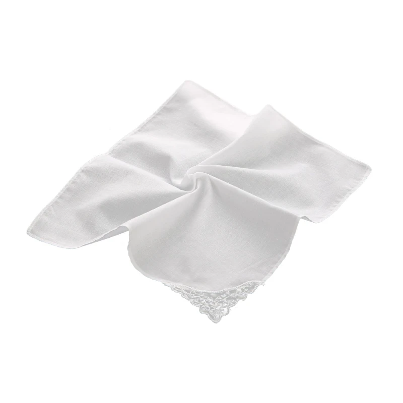 28x28cm Women Plain White Square Handkerchiefs Crochet Butterfly Lace Corner Bridal Wedding DIY Cotton Napkin Pocket Hanky Towel
28x28cm Women Plain White Square Handkerchiefs Crochet Butterfly Lace Corner Bridal Wedding DIY Cotton Napkin Pocket Hanky Towel