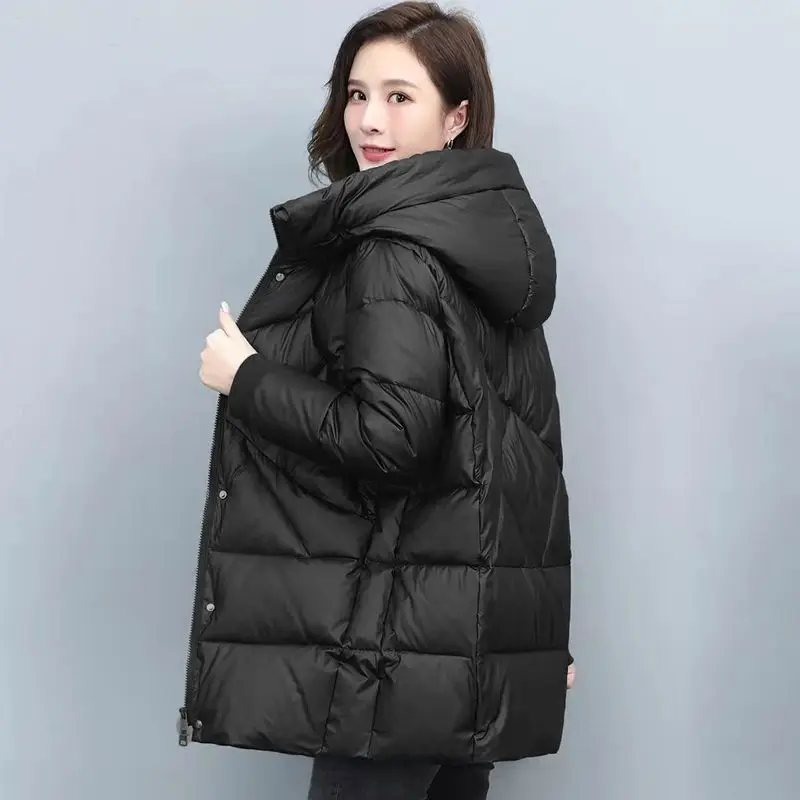 Woman Fall Winter Warm Cotton Coats Black Parkas High Street 2023 Female Collar Thicken Down Jacket Quilted Coat Outerwear L163
Woman Fall Winter Warm Cotton Coats Black Parkas High Street 2023 Female Collar Thicken Down Jacket Quilted Coat Outerwear L163