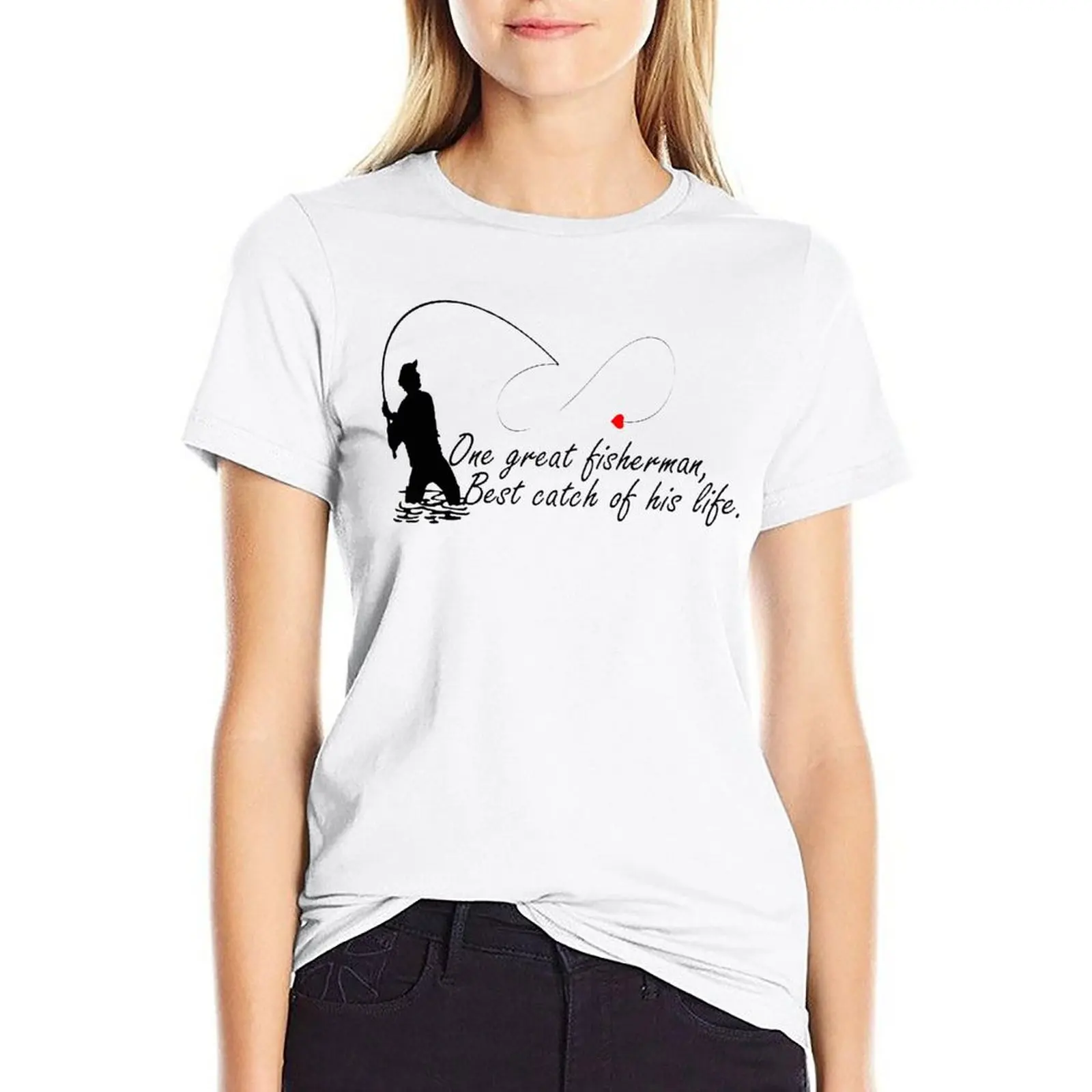 One Great Fisherman T Shirt Best Catch of His Life 100 Cotton New Fashion T-Shirt Short Sleeve Plus Size Lady Tee Shirt
One Great Fisherman T Shirt Best Catch of His Life 100 Cotton New Fashion T-Shirt Short Sleeve Plus Size Lady Tee Shirt