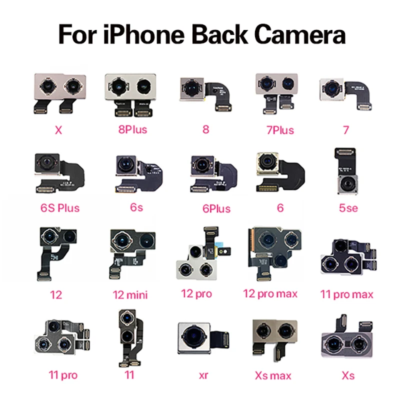 Rear Camera For iPhone 5S 6S 7 8 Plus Back Camera Module Rear Main Lens Flex Cable Camera For iphone X XR XS MAX 11 12 PRO
Rear Camera For iPhone 5S 6S 7 8 Plus Back Camera Module Rear Main Lens Flex Cable Camera For iphone X XR XS MAX 11 12 PRO