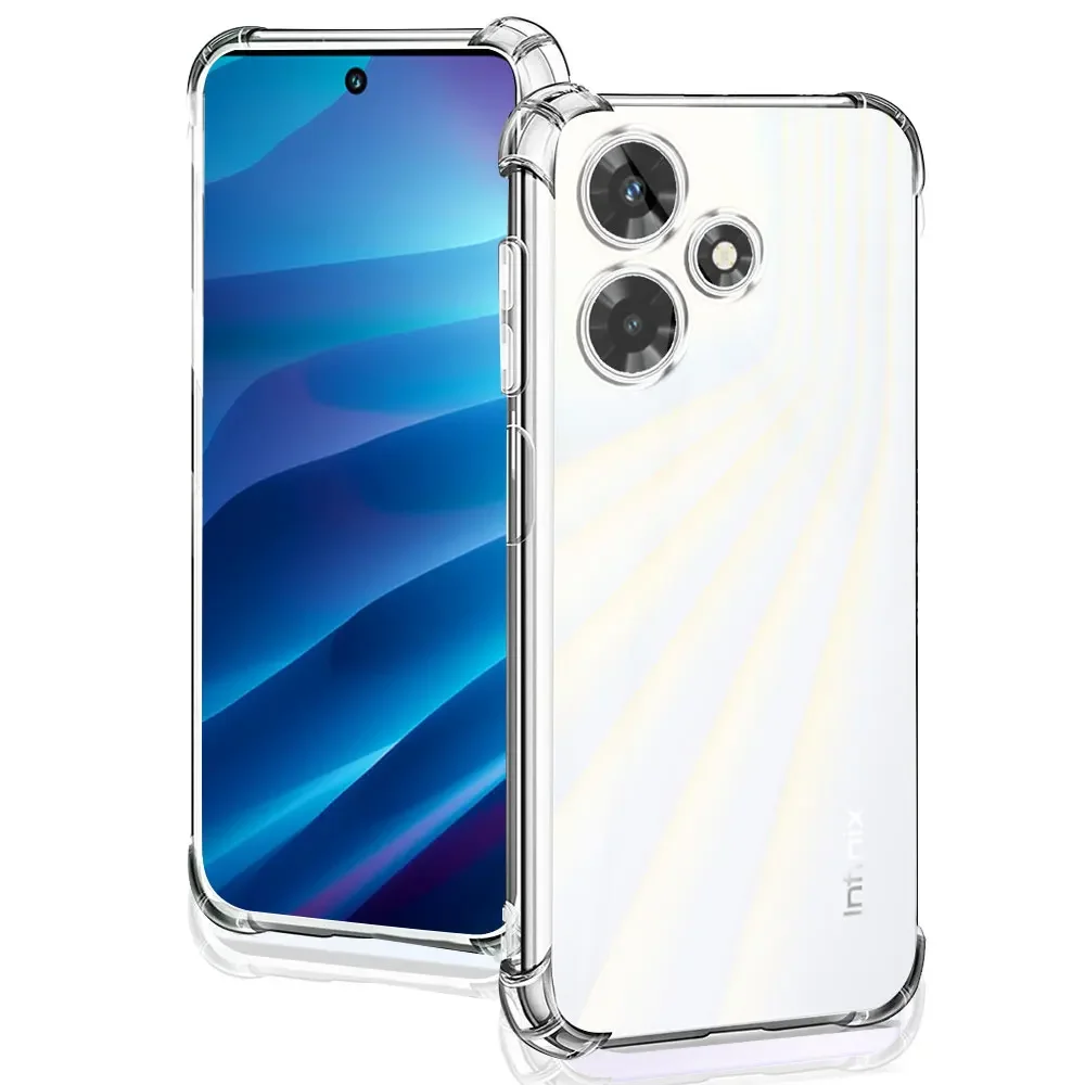 Для Infinix Hot 40 чехол для телефона Силиконовый мягкий прозрачный ударопрочный 30 Pro i