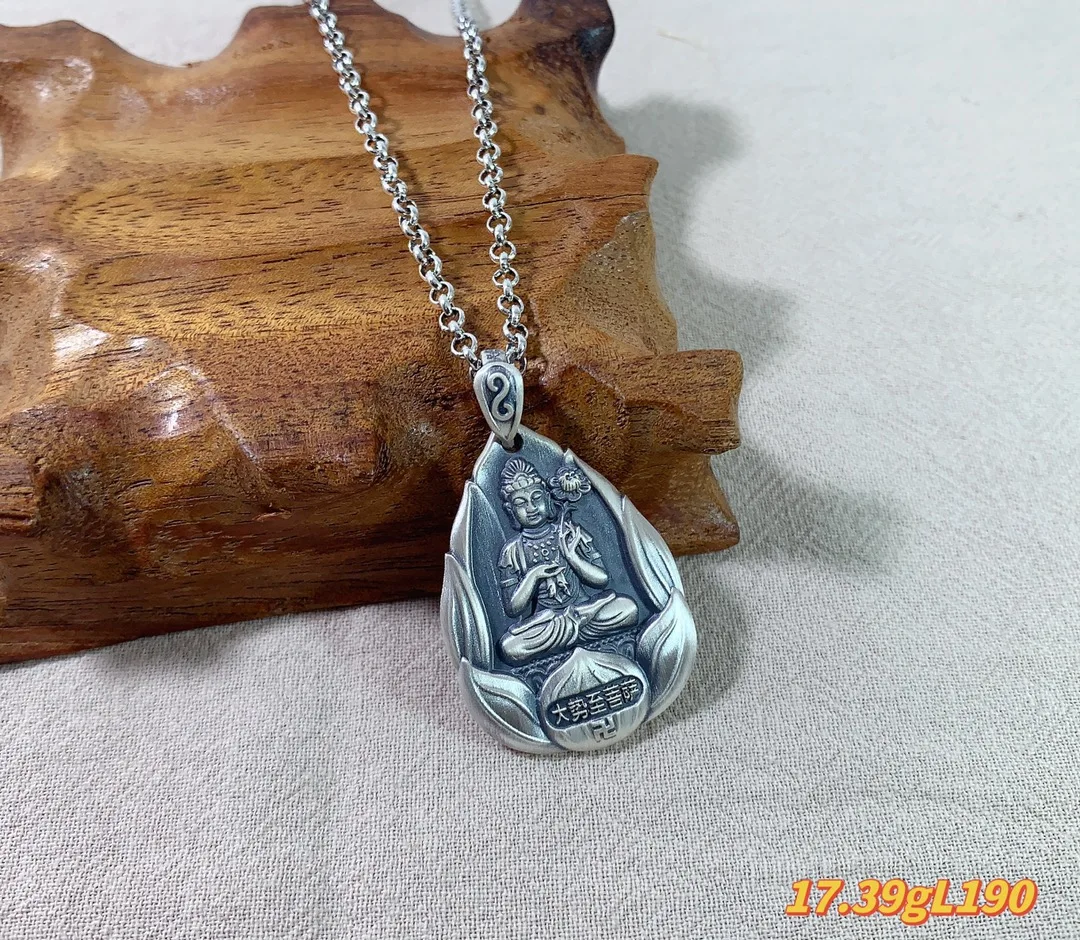 

Кулон «Destiny» из серебра 999 пробы для мужчин и женщин, ожерелье из чистого серебра с изображением богов-хранителей двенадцати знаков зодиака
