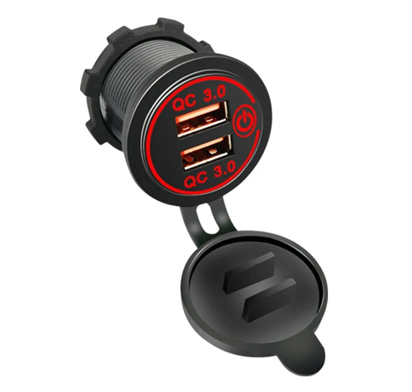 Dual USB Charger Socket Power Outlet Fast Charger with Touch Switch for 12V/24V Car Marine Boat Truck car car car car car car
Dual USB Charger Socket Power Outlet Fast Charger with Touch Switch for 12V/24V Car Marine Boat Truck car car car car car car