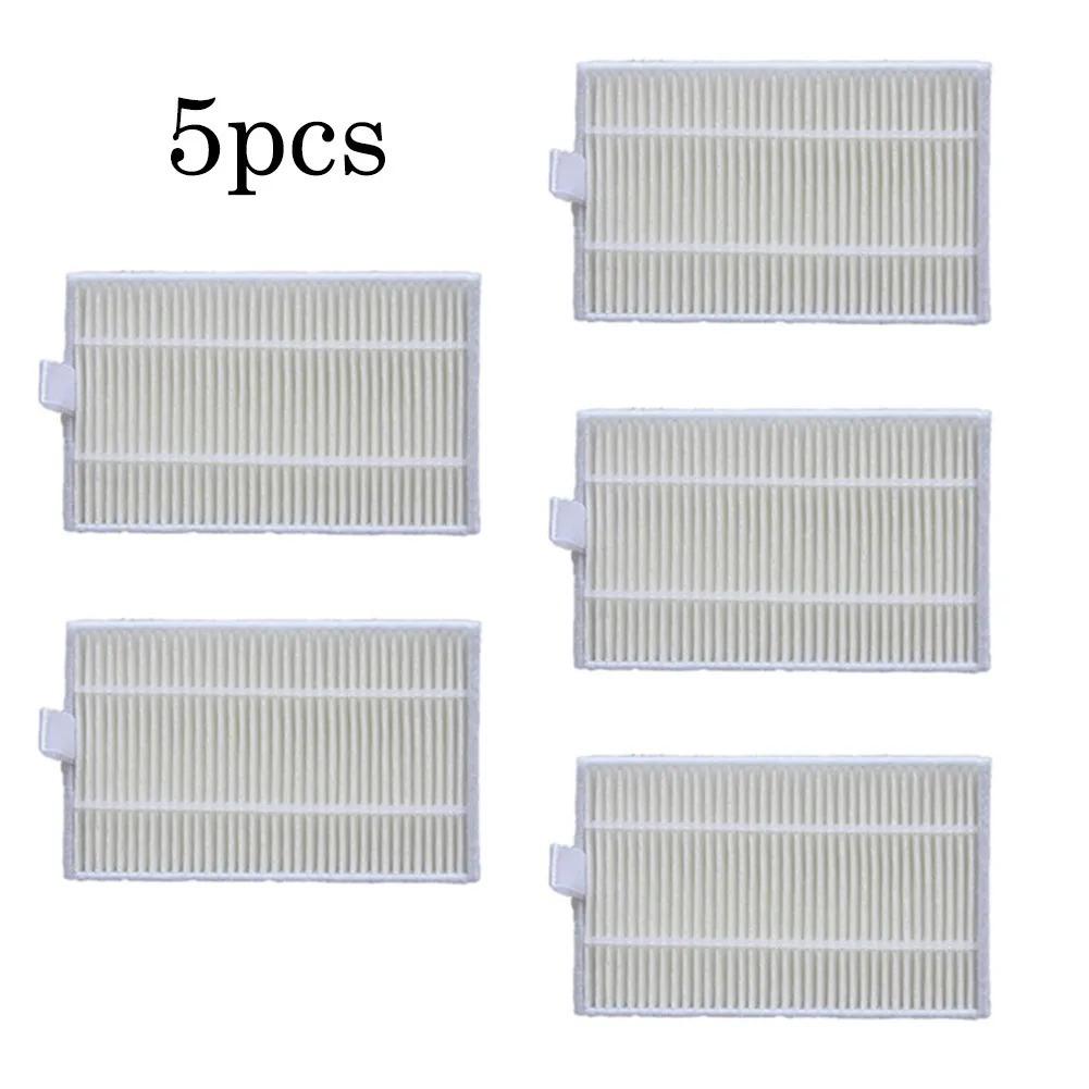 

5pcs Vacuum Cleaner Filters White Replacement For REDMOND RV-R650S Robotic Cleaner Parts Filtering Dust Filters
