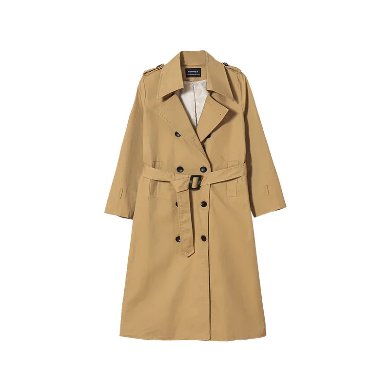 Toppies Spring Long Trench Coat Women 2021 Double Breasted Slim Trench Coat Female Outwear Fashion Windbreaker
Toppies Spring Long Trench Coat Women 2021 Double Breasted Slim Trench Coat Female Outwear Fashion Windbreaker