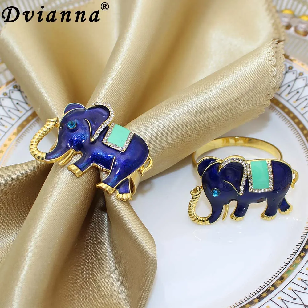 8Pcs Enamel Elephant Napkin Rings Metal Rhinestone Serviette Holders for Wedding Party Summer Dinner Table Decoration HWE22
8Pcs Enamel Elephant Napkin Rings Metal Rhinestone Serviette Holders for Wedding Party Summer Dinner Table Decoration HWE22