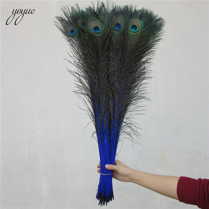 100 Pcs/lot Royal blue Peacock Feathers for Crafts 70-80cm Peacock Feather Dress DIY Home Hotel Decor Wedding Decoration Plumes
100 Pcs/lot Royal blue Peacock Feathers for Crafts 70-80cm Peacock Feather Dress DIY Home Hotel Decor Wedding Decoration Plumes