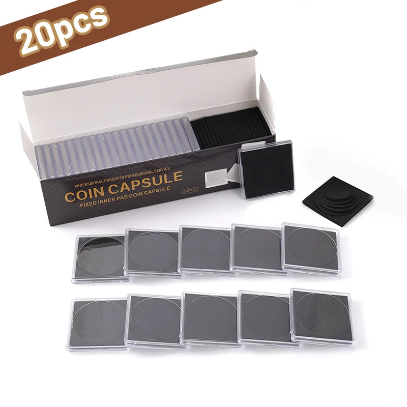 Аксессуары для монет, прозрачные капсулы, 20 шт.
Аксессуары для монет, прозрачные капсулы, 20 шт.