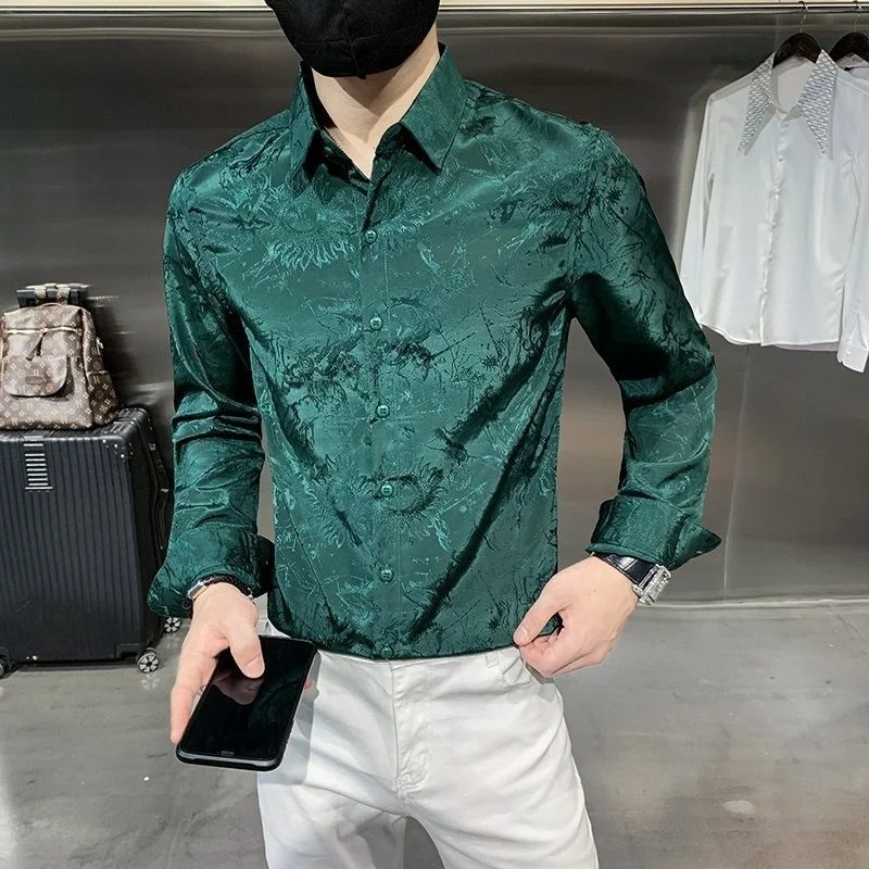 Men's Floral Shirt Casual Long Sleeve Shirt Korean Trend Spring New Design Sense Inch Shirt for Men Summer Shirts
Men's Floral Shirt Casual Long Sleeve Shirt Korean Trend Spring New Design Sense Inch Shirt for Men Summer Shirts