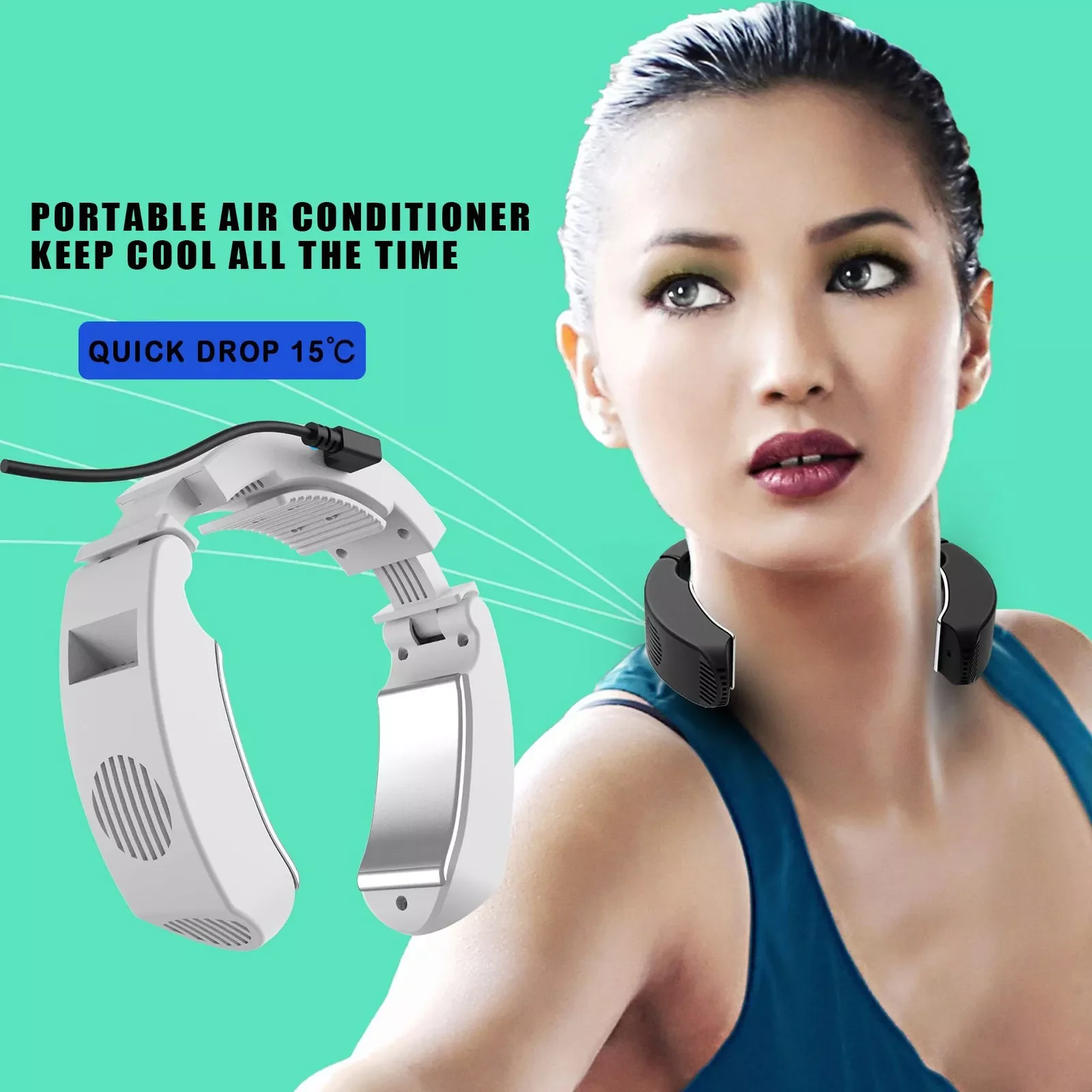 NEW2023 Portable Hanging Neck Fan Cooling Air Conditioner Fans Wearable Neck Hanging Folding Bladeless Fan Silent Usb Small Fans
NEW2023 Portable Hanging Neck Fan Cooling Air Conditioner Fans Wearable Neck Hanging Folding Bladeless Fan Silent Usb Small Fans